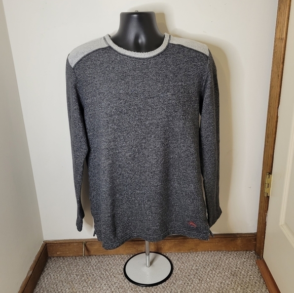 Tommy Bahama Grey Crewneck Cotton Sweater Men’s - Size (M) - Excellent Condition - Picture 1 of 8